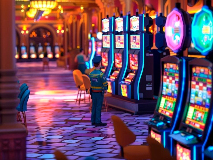 Mobile phone showing QRIS payment code and deposit confirmation screen on nagamas slot app